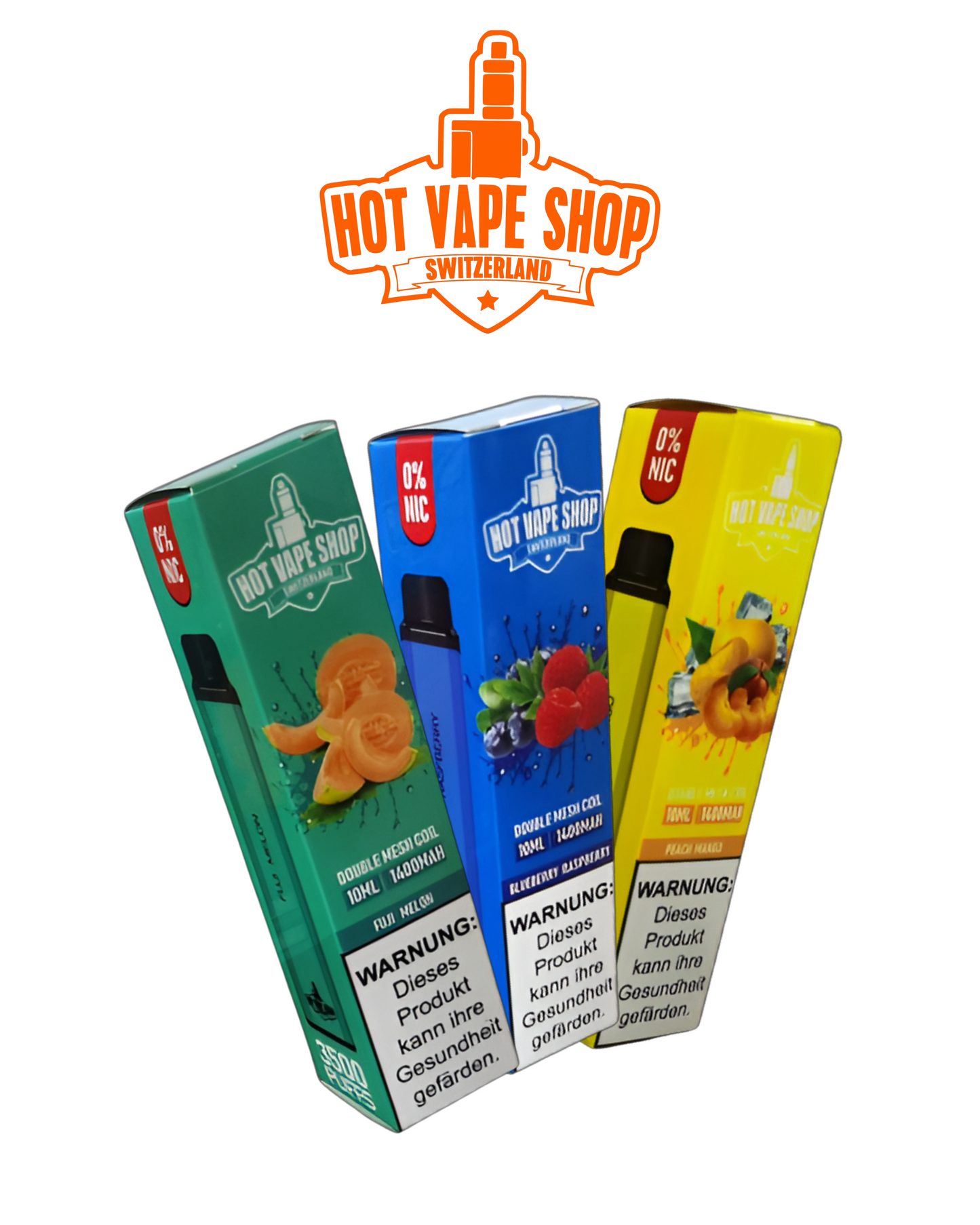 Hot Vape Shop Vape Pen 3500 Puffs - Einweg Vape - Nikotinfrei