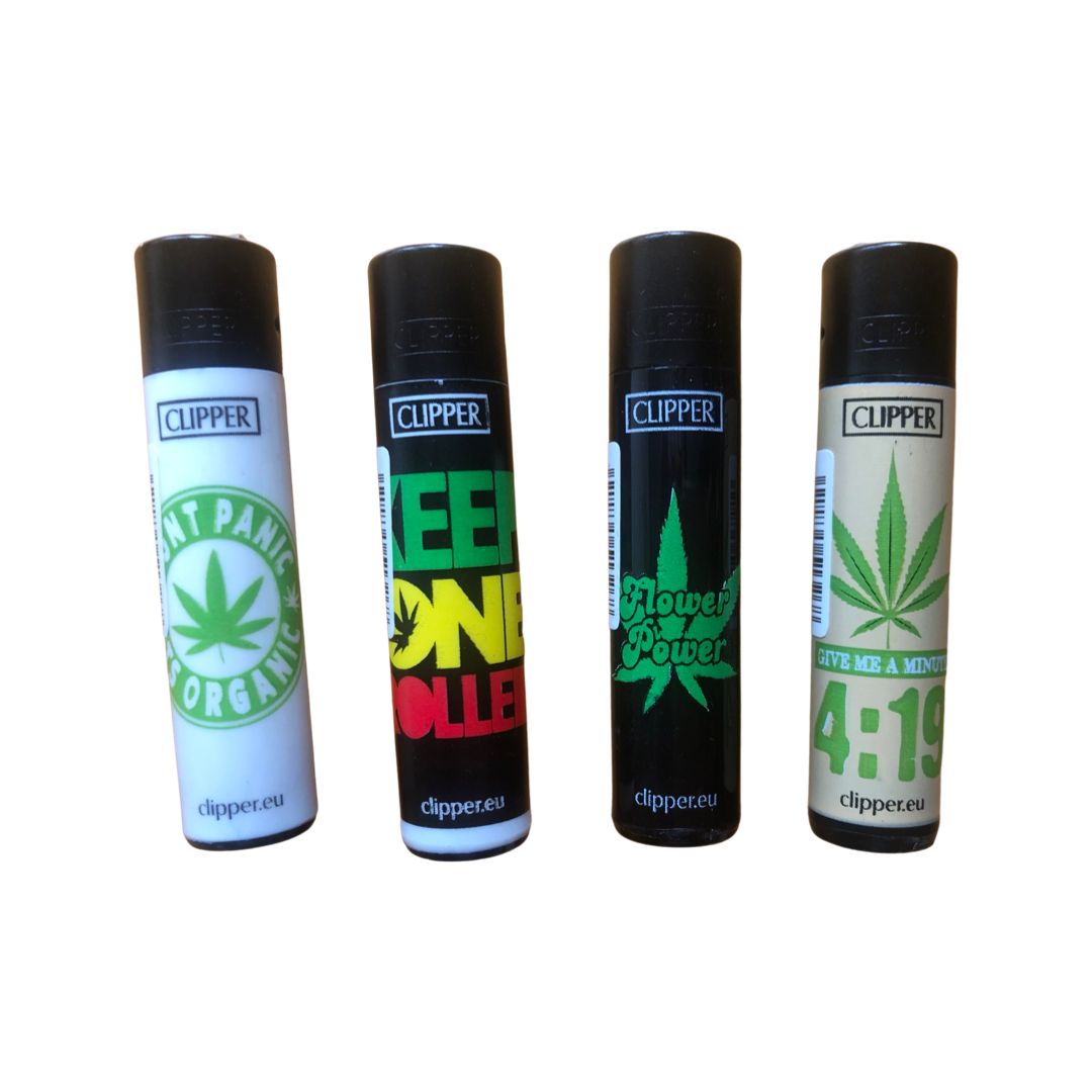 Clipper Feuerzeug Weed Pattern